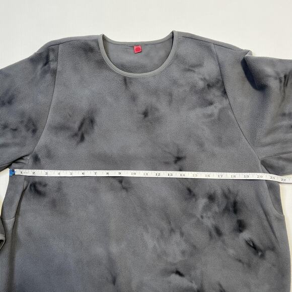 Lululemon Sweatshirt Mens Extra Large Gray Fleece Tie Dye Pullover Crewneck Soft - Picture 7 of 8